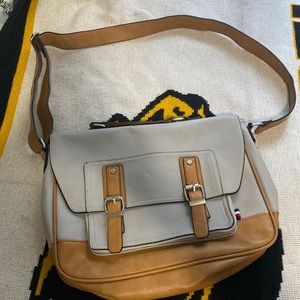 ALDO laptop bag - gray and tan